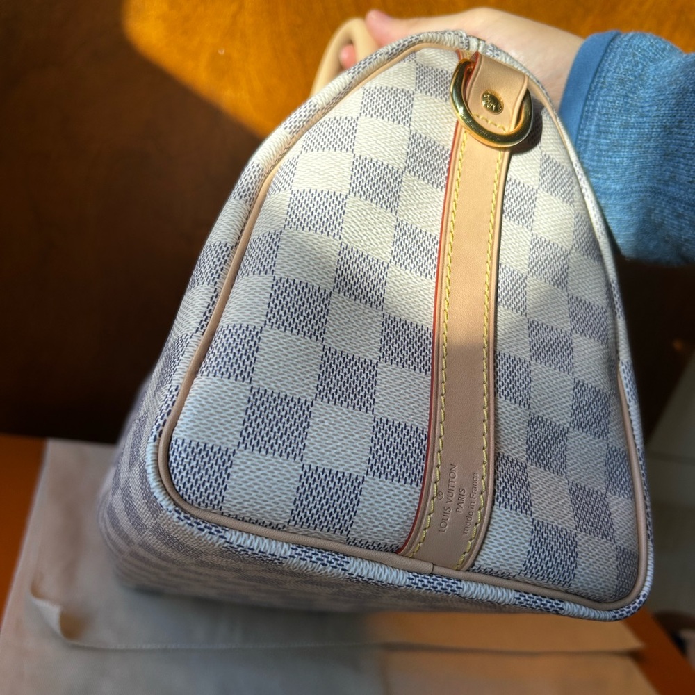 Louis Vuitton Speedy 25 Bandoulière Damier Azur – Excellent – Full Set - Picture 16 of 16